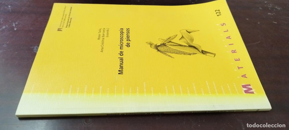 Libros de segunda mano: MANUAL MICROSCOPIA DE PIENSOS / SALA-BARROETA / KARA35 / AGRARIO