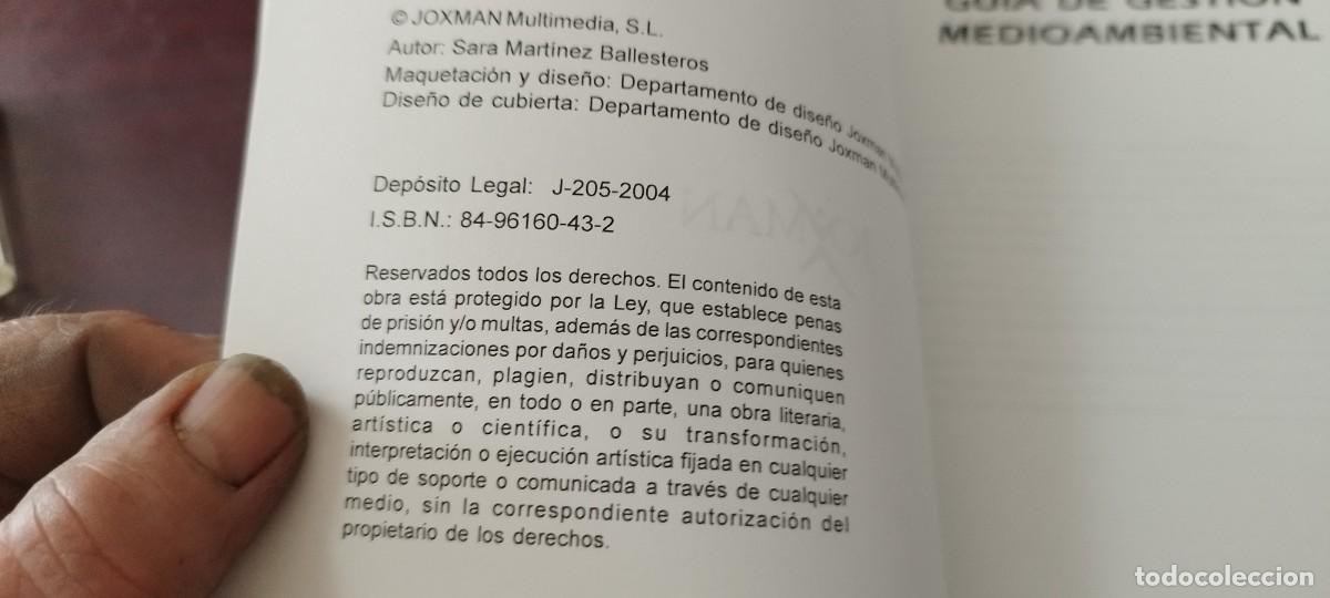 Libros de segunda mano: GESTION MEDIOAMBIENTAL / JOXMAN / Z703 - Foto 5