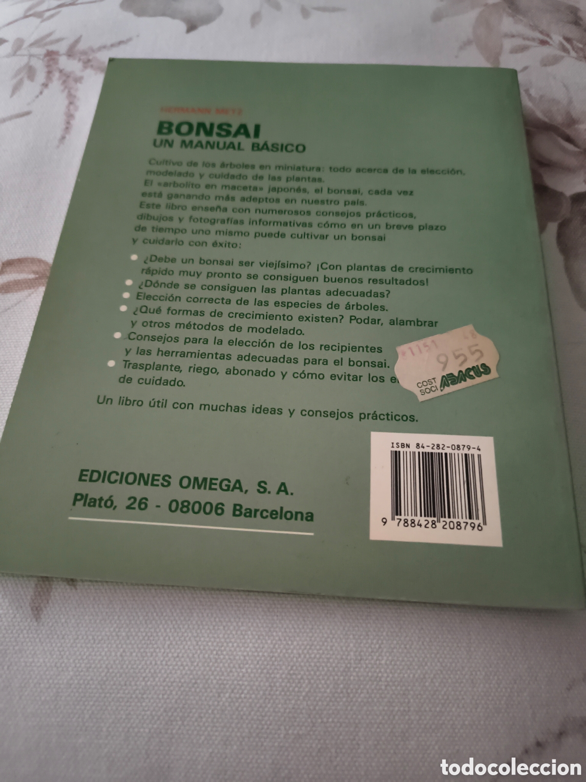 Libros de segunda mano: BONSAI UN MANUAL BASICO DE HERMANN METZ (OMEGA) - Foto 2