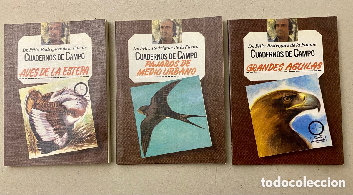 Libros de segunda mano: 8 Cuadernos de Campo de F&eacute;lix Rodr&iacute;guez de la Fuente.
