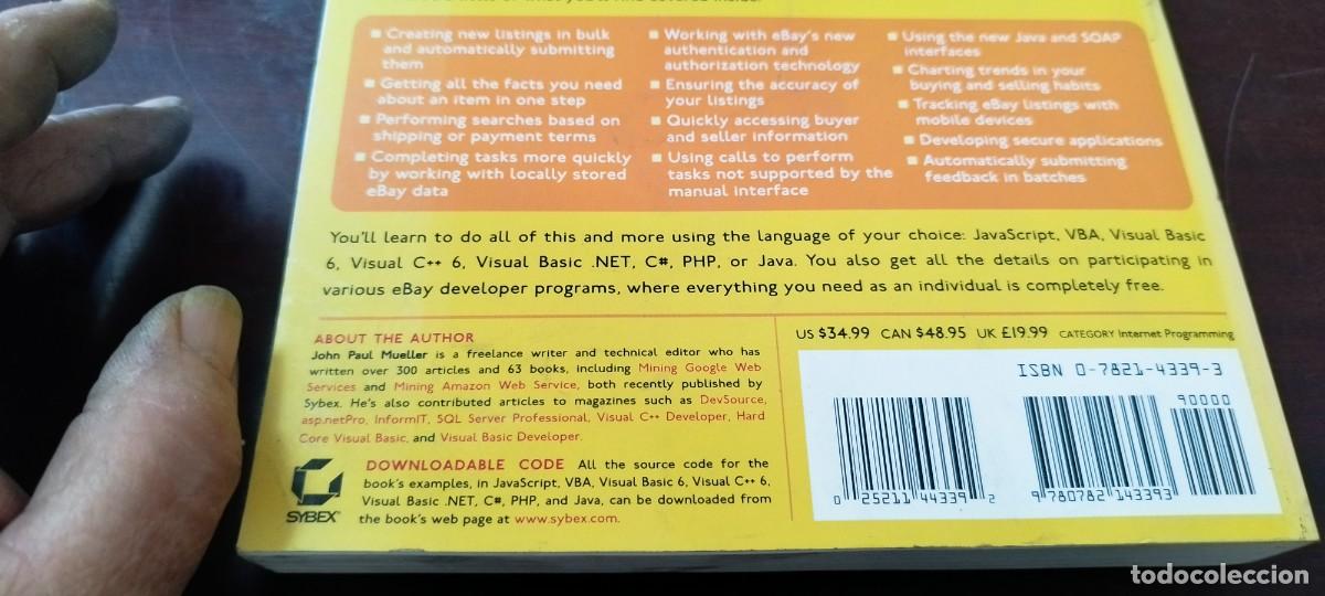 Libros de segunda mano de ciencias: EBAY WEB SERVICES BUILDING APPLICATIONS WITH THE EBAY API/INGLES Miner&iacute;a datos servicios web - Foto 8
