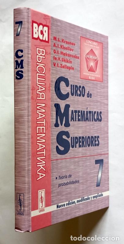 Libros de segunda mano de Ciencias: CURSO DE MATEMATICAS SUPERIORES 7 - TEORIA DE PROBABILIDADES - M. L. KRASNOV - EDITORIAL URSS. MOSCU