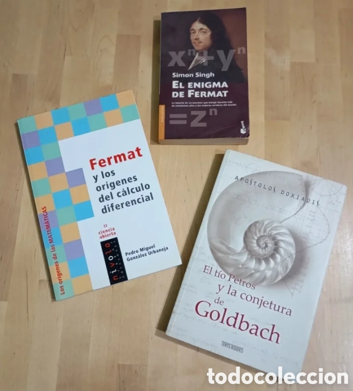 Second hand books of Sciences: Fermat y los or&iacute;genes del c&aacute;lculo diferencial Or&iacute;genes matem&aacute;ticas + El Enigma + Conjetura Goldbach