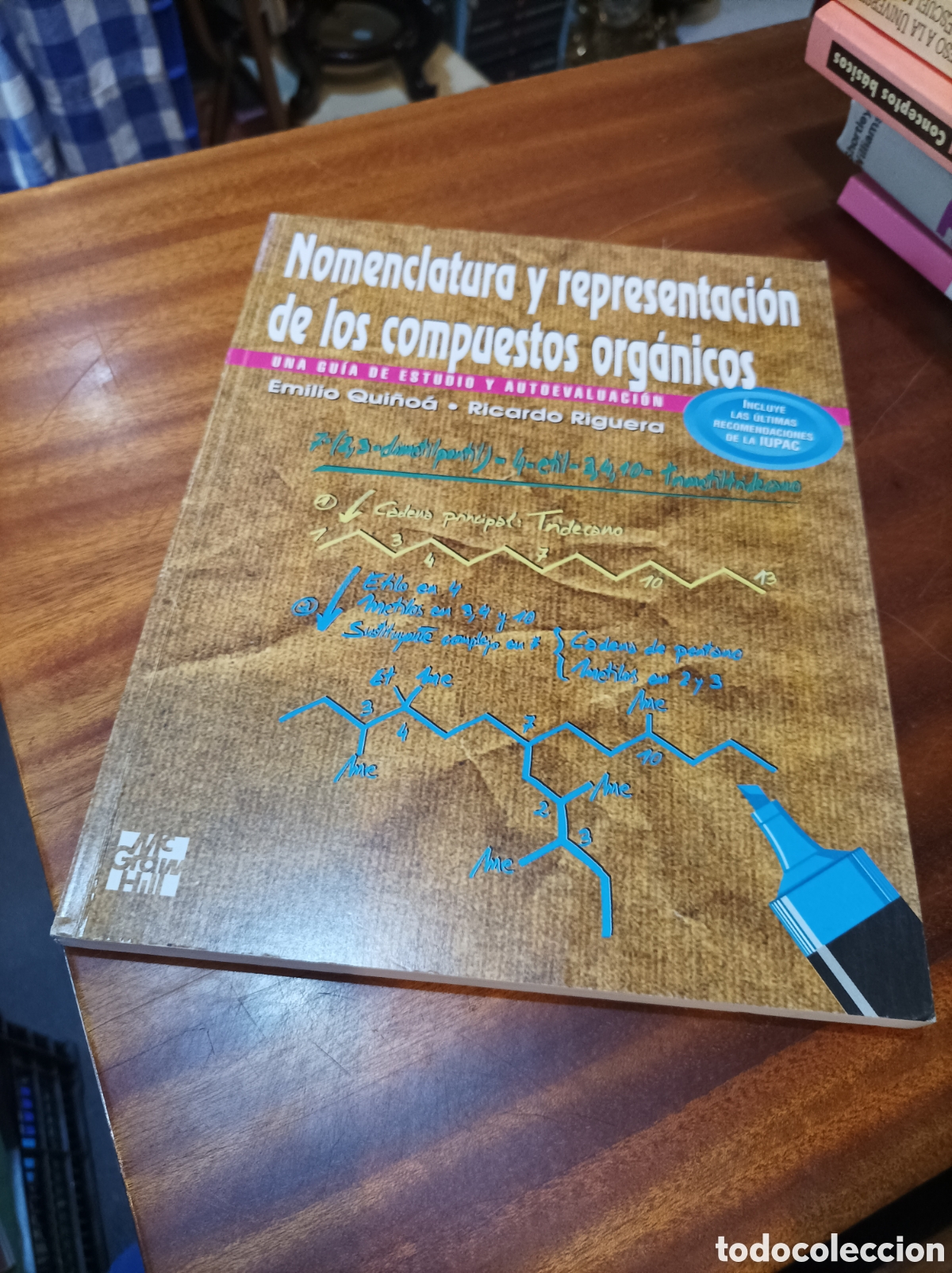 Libros de segunda mano de Ciencias: NOMENCLATURA DE LOS COMPUESTOS ORG&Aacute;NICOS.EMILIO QUI&Ntilde;OA/RICARDO RIGURRA.MCGRAWHILL.