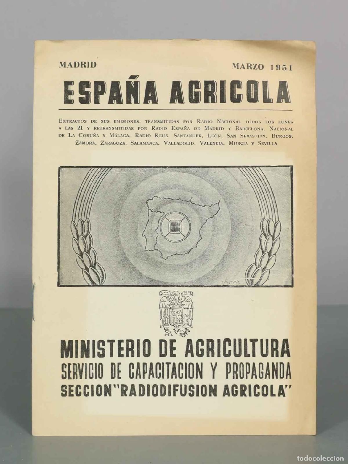 Libros de segunda mano: Espa&ntilde;a Agr&iacute;cola - madrid 1951
