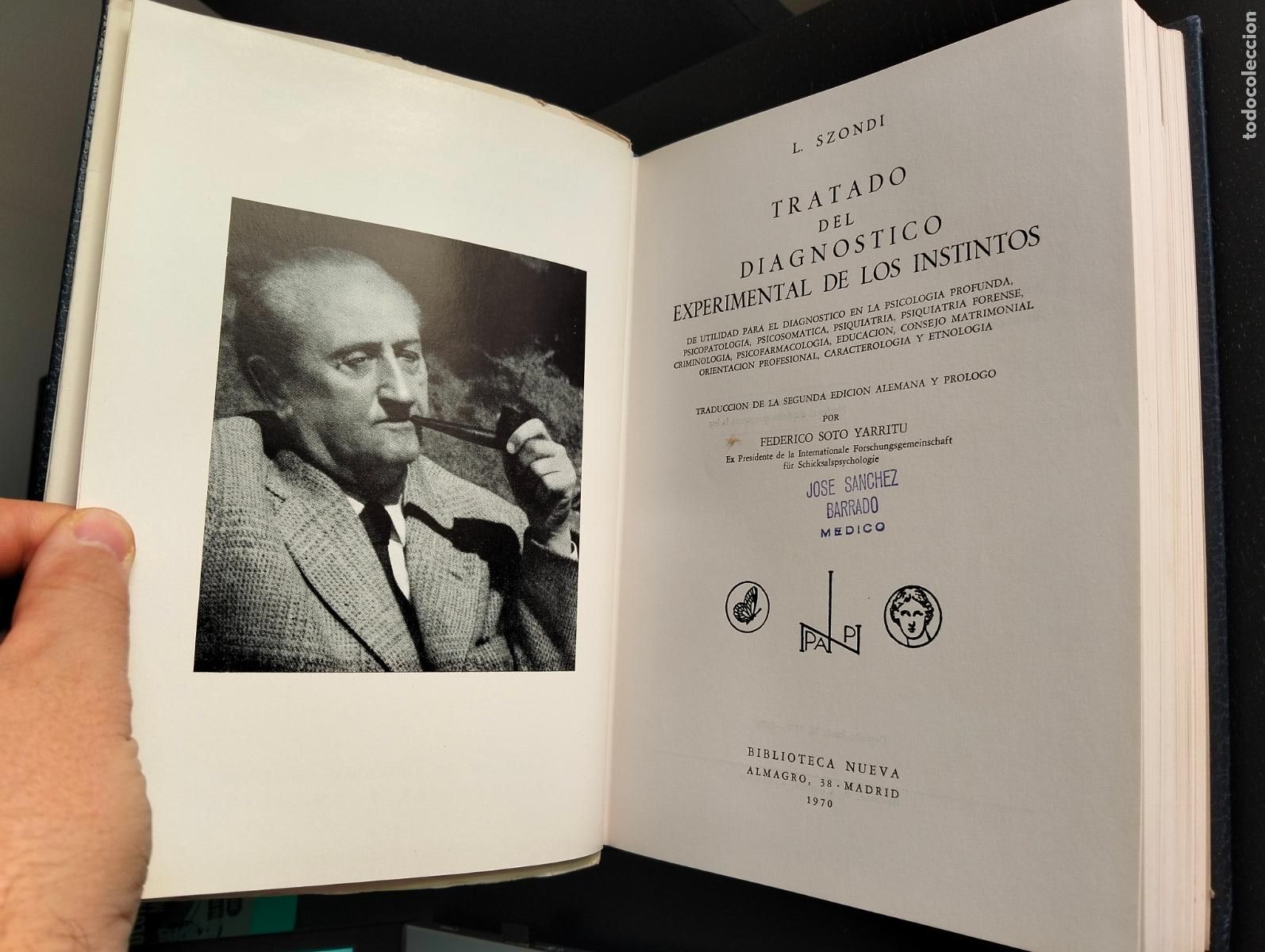 Libros de segunda mano: Biologia. Psicologia. Tratado del Diagnostico Experimental de los Instintos, L.Szondi, 1970 L55