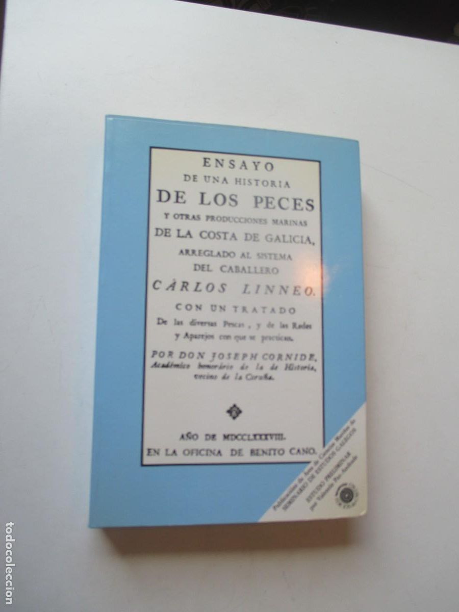 Libros de segunda mano: JOSEPH CORNIDE Ensayo de una historia de los peces (facsimil) W40519