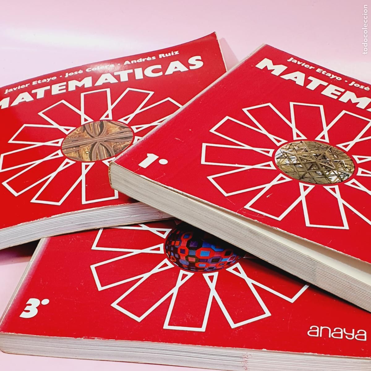 Libros de segunda mano de Ciencias: LOTE 3 LIBROS-MATEM&Aacute;TICAS-ANAYA-1&ordm;2&ordm;3&ordm;.A&Ntilde;OS 70-VER FOTOGRAF&Iacute;AS-COLECCIONISTAS-OCASI&Oacute;N