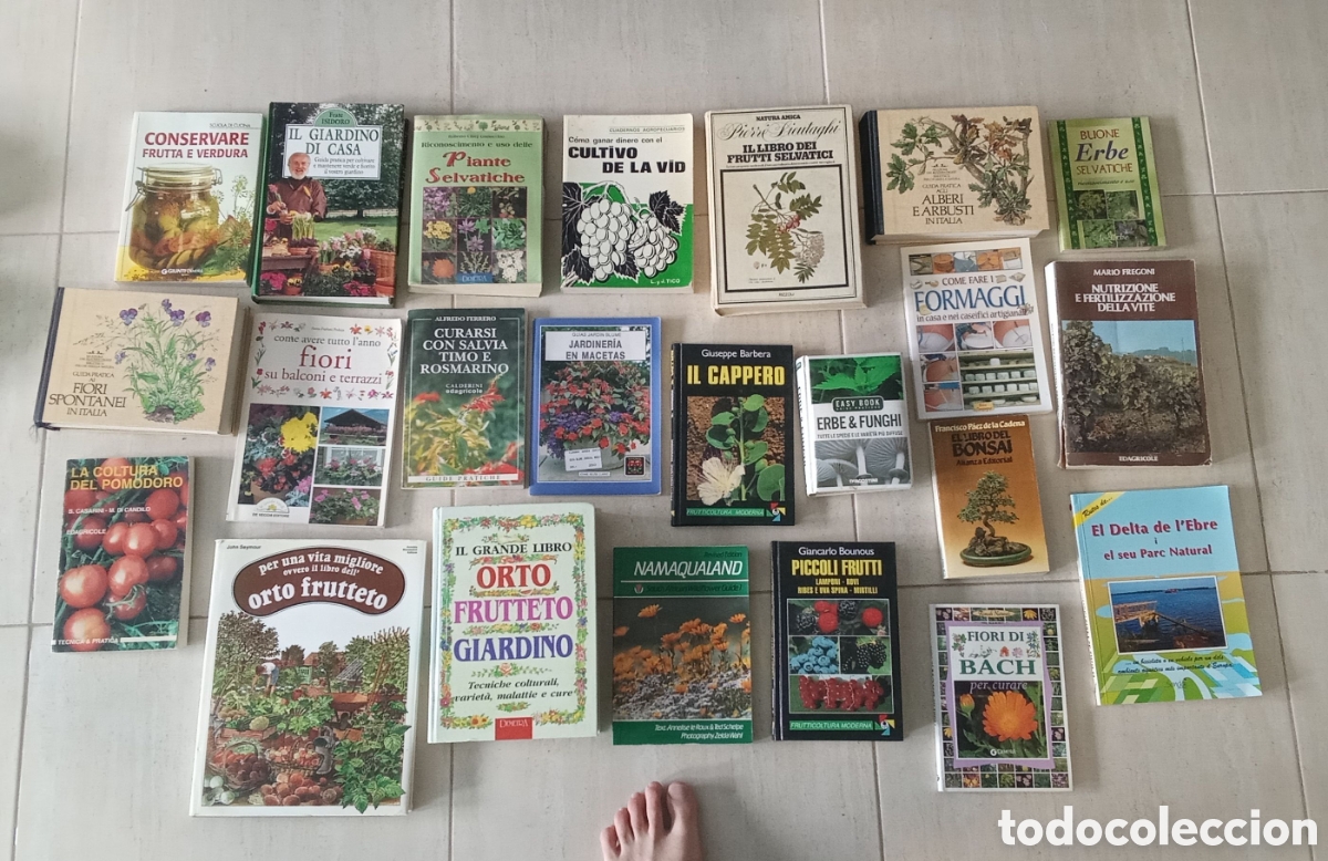 Libros de segunda mano: Lote de 23 libros. Bot&aacute;nica, Fruticultura, Viticultura, Micolog&iacute;a, Flores.Italiano,ingl&eacute;s,espa&ntilde;ol.