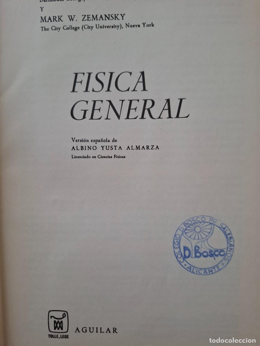 Libros de segunda mano de ciencias: f&iacute;sica general Francis W Sears y Mark W Zemansky - Foto 2