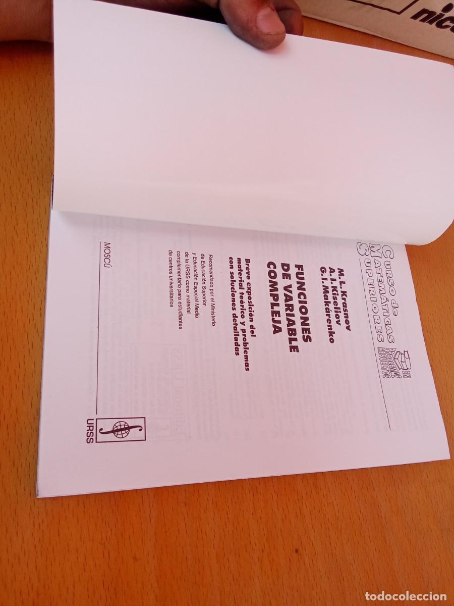 Libros de segunda mano de ciencias: FUNCIONES DE VARIABLE COMPLEJA/c&aacute;lculo operacional, teor&iacute;a de la estabilidad/KARA 24/BCR - Foto 5