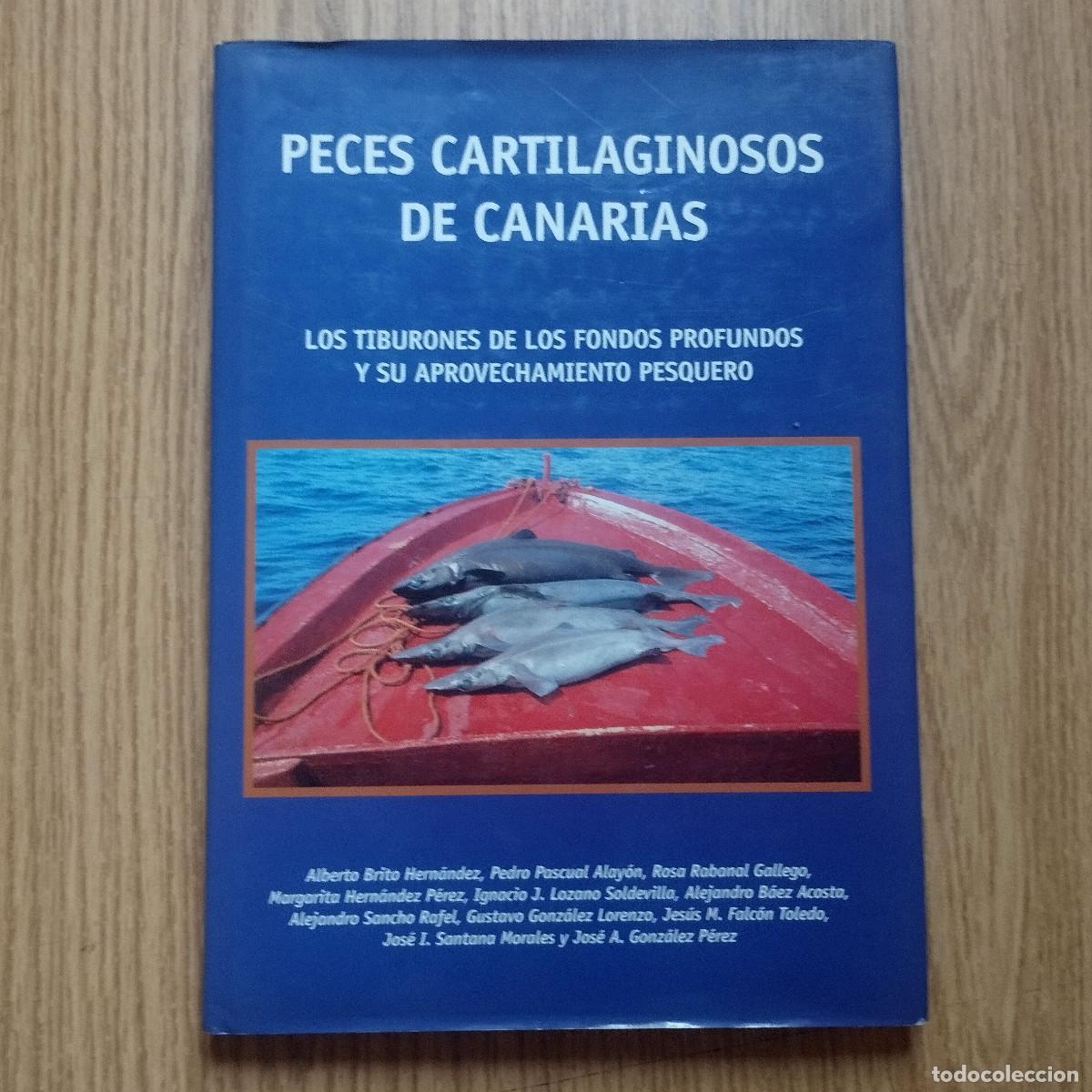 Libros de segunda mano: Libro PECES CARTILAGINOSOS DE CANARIAS - LOS TIBURONES Y SU APROVECHAMIENTO | Tenerife / Canarias