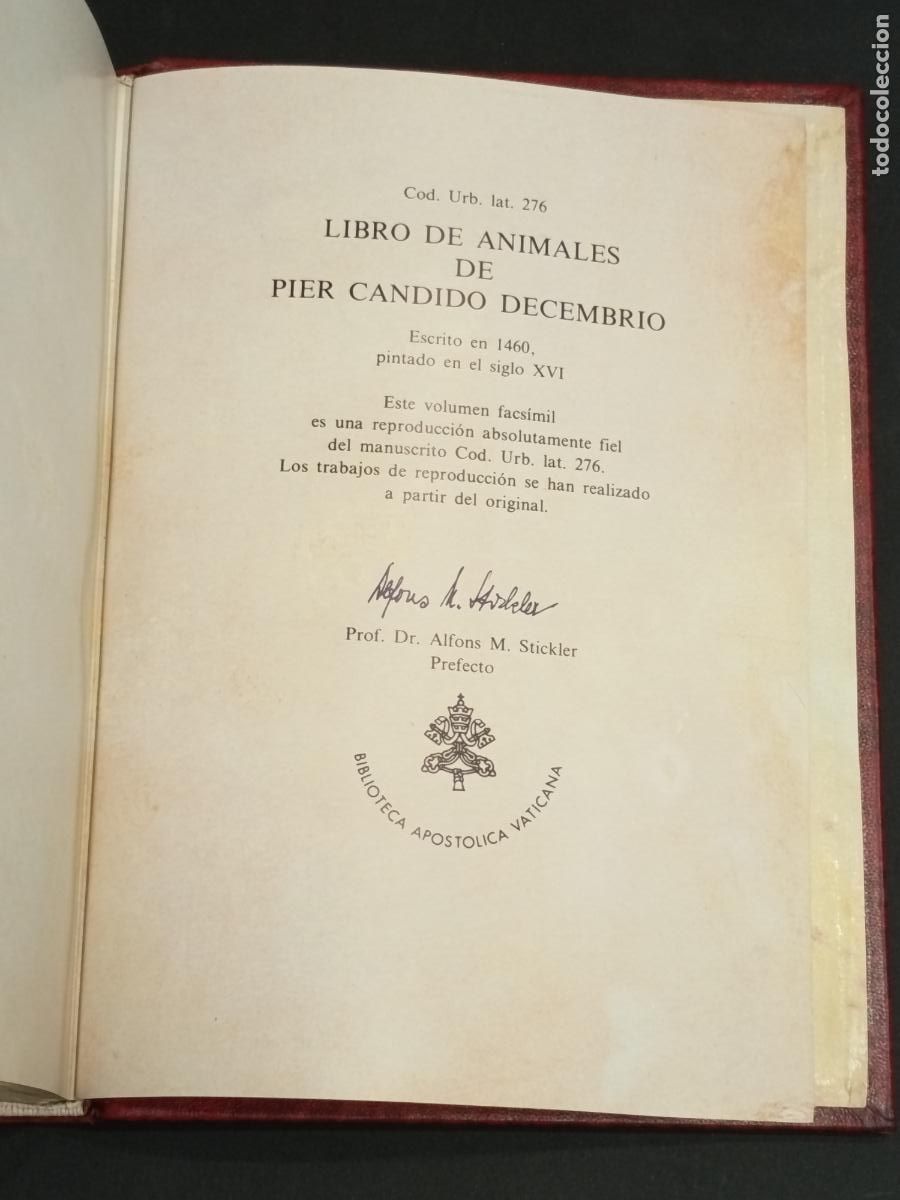 Libros de segunda mano: Libro de los animales de Pierre C&aacute;ndido - C&oacute;dice Urbinas Latinus 276 - Facs&Iacute;mil y libro estudi0 - Foto 10