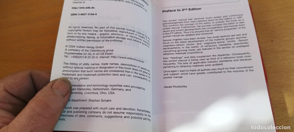 Libros de segunda mano de ciencias: POCKET MANUAL REFRACTORY MATERIALS/GERALD ROUTSCHKA/EN INGLES Manual materiales refractarios - Foto 6
