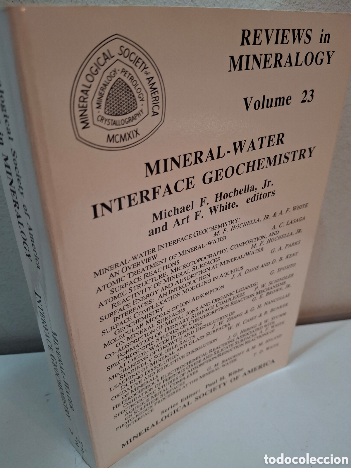 Gebrauchte B&uuml;cher: REVIEWS IN MINERALOGY, VOLUME 23, MINERAL-WATER INTERFACE GEOCHEMISTRY, 1990