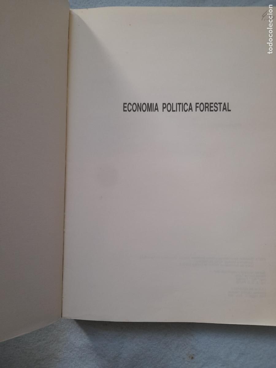 Libros de segunda mano: Econom&iacute;a Pol&iacute;tica Forestal. - Foto 4
