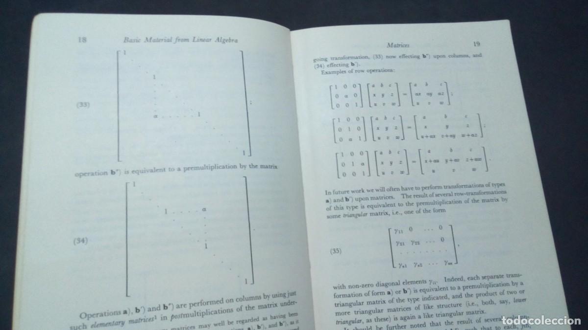 Libros de segunda mano de ciencias: COMPUTATIONAL METHODS OF LINEAR ALGEBRA-V. N. FADDEEVA-1959 - Foto 7