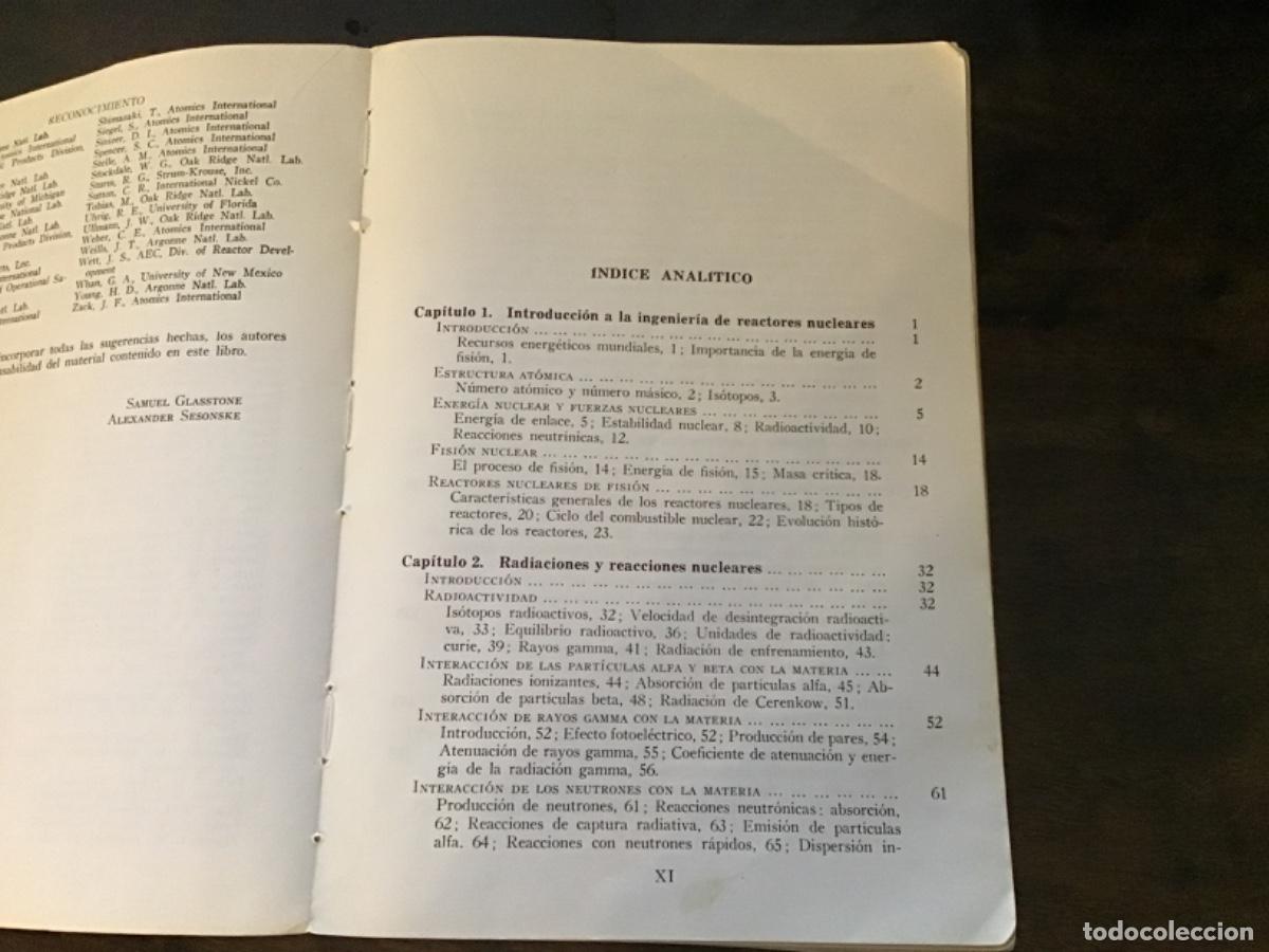 Libros de segunda mano de ciencias: Ingenier&iacute;a de reactores nucleares.S. Glasstone. Ed Revert&eacute;. 1968 - Foto 5