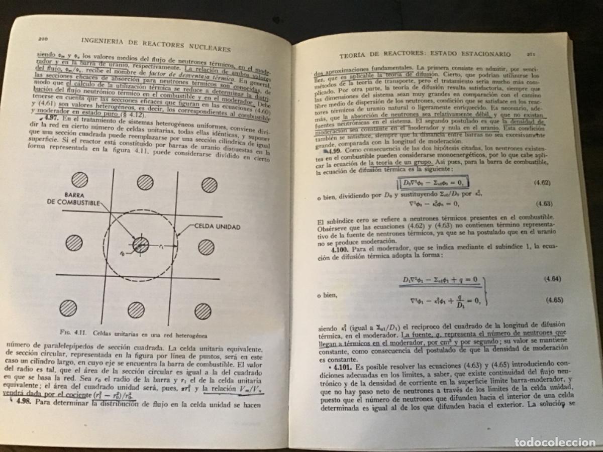 Libros de segunda mano de ciencias: Ingenier&iacute;a de reactores nucleares.S. Glasstone. Ed Revert&eacute;. 1968 - Foto 12