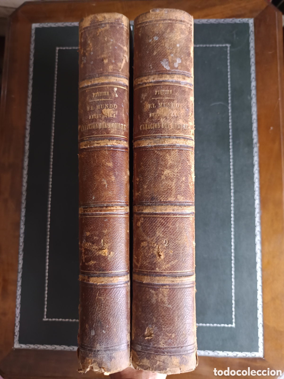 Libros de segunda mano: EL MUNDO ANTES DE LA CREACION DEL HOMBRE. (2 tomos) Origen del hombre. 1870