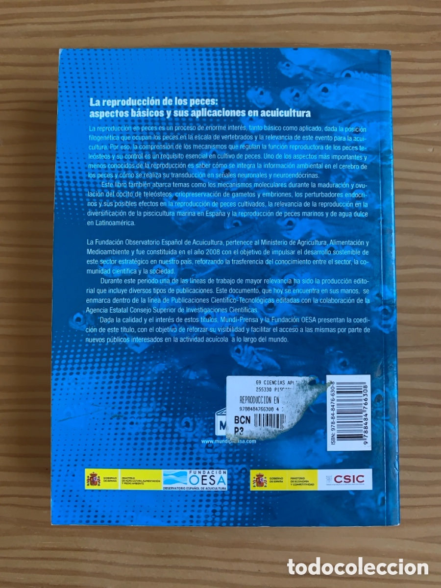 Libros de segunda mano: La reproduccion de los peces: aspectos b&aacute;sicos y sus aplicaciones - Foto 2