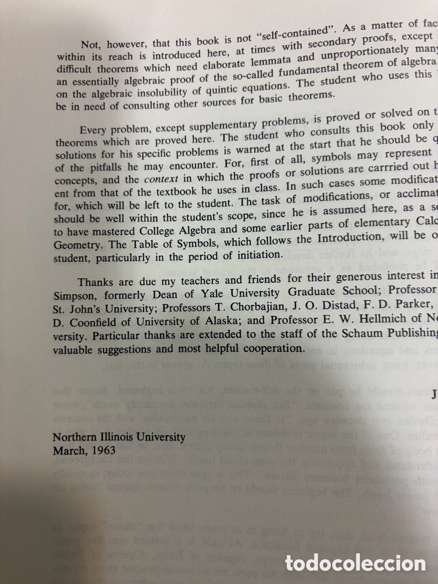 Libros de segunda mano de ciencias: Abstract Algebra. Theory and Problems. 785 solved problems. Schaum. NNYY. New - Foto 3