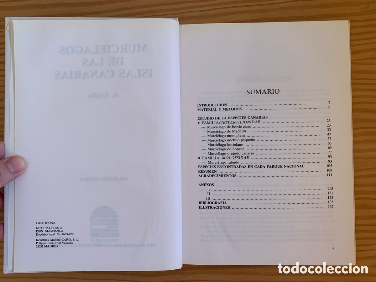 Libros de segunda mano: Murci&eacute;lagos de las Islas Canarias - Foto 2