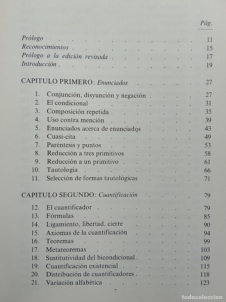 Libros de segunda mano de ciencias: L&oacute;gica matem&aacute;tica, Willard van Orman Quine - Foto 5