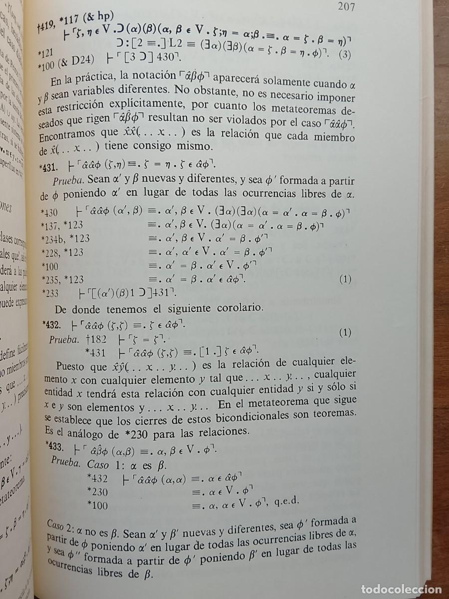 Libros de segunda mano de ciencias: L&oacute;gica matem&aacute;tica, Willard van Orman Quine - Foto 8