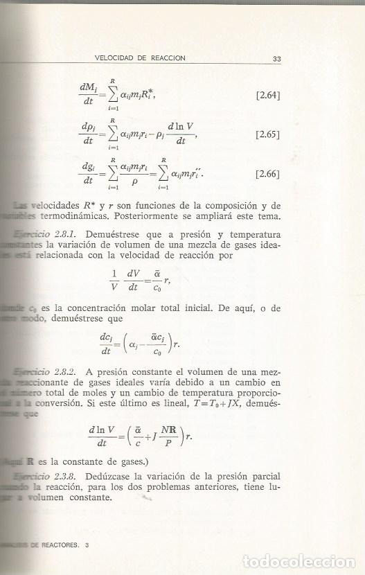 Libros de segunda mano de ciencias: AN&Aacute;LISIS DE REACTORES - R. ARIS - Foto 4