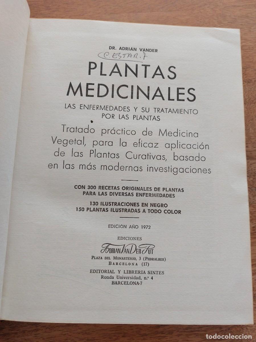 Libros de segunda mano: PLANTAS MEDICINALES - DR. VANDER - 1972 - EJEMPLAR NUMERADO 10539 - Foto 4