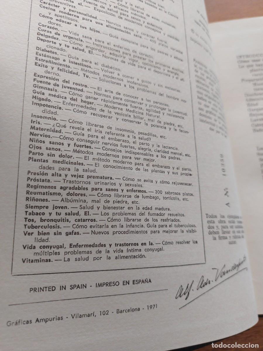 Libros de segunda mano: PLANTAS MEDICINALES - DR. VANDER - 1972 - EJEMPLAR NUMERADO 10539 - Foto 5