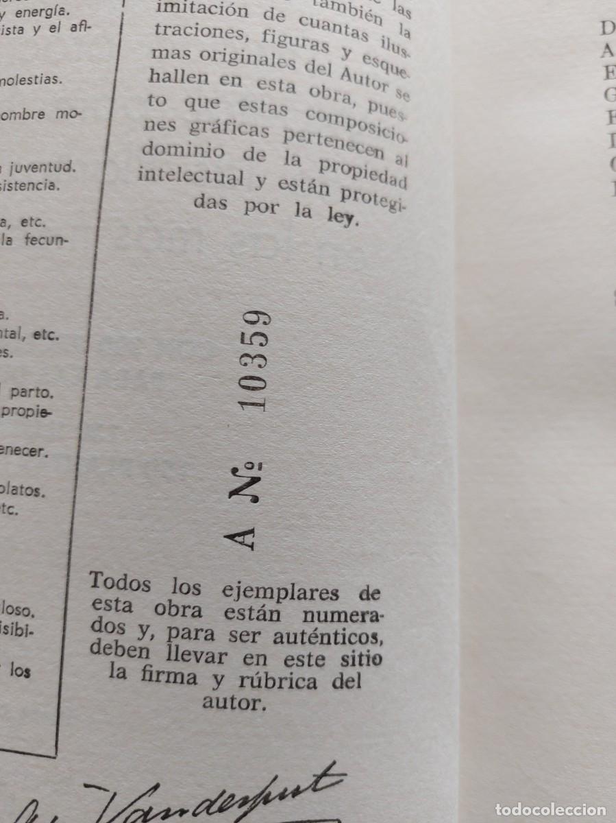 Libros de segunda mano: PLANTAS MEDICINALES - DR. VANDER - 1972 - EJEMPLAR NUMERADO 10539 - Foto 6