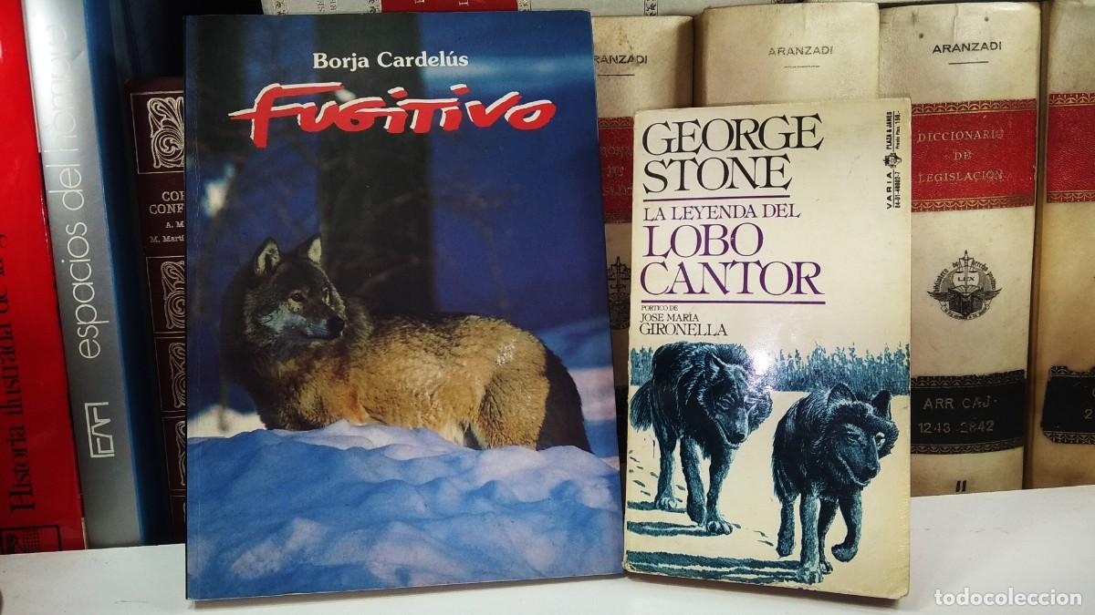 Libros de segunda mano: Lote 2 t&iacute;tulos tem&aacute;ticas complementarias: 1) FUGITIVO.- 2) LA LEYENDA DEL LOBO CANTOR,