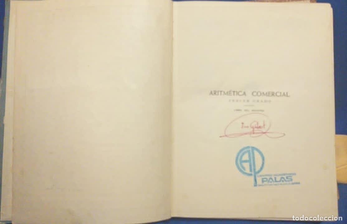 Libros de segunda mano de ciencias: Libro Aritm&eacute;tica Comercial Tercer Grado Libro de Maestro E. Luis Vives - Foto 4
