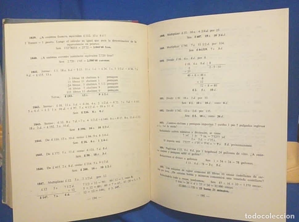Libros de segunda mano de ciencias: Libro Aritm&eacute;tica Comercial Tercer Grado Libro de Maestro E. Luis Vives - Foto 7