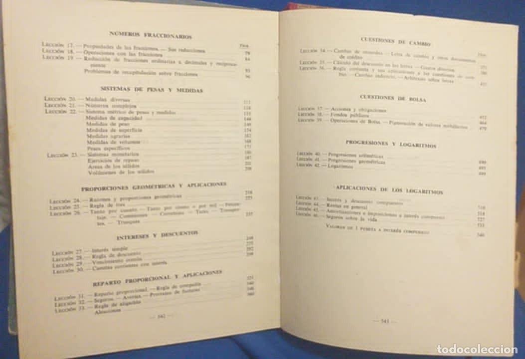 Libros de segunda mano de ciencias: Libro Aritm&eacute;tica Comercial Tercer Grado Libro de Maestro E. Luis Vives - Foto 10