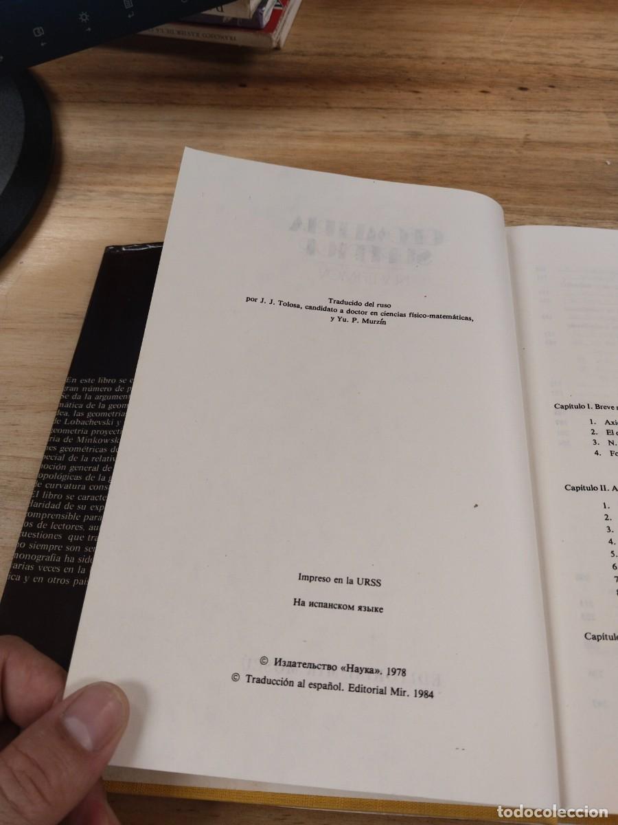 Libros de segunda mano de ciencias: Geometr&iacute;a Superior - N. V. Efimov (Editorial Mir) - Foto 5