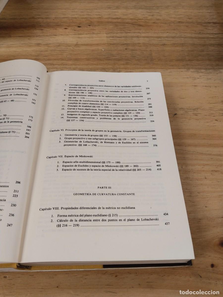 Libros de segunda mano de ciencias: Geometr&iacute;a Superior - N. V. Efimov (Editorial Mir) - Foto 8