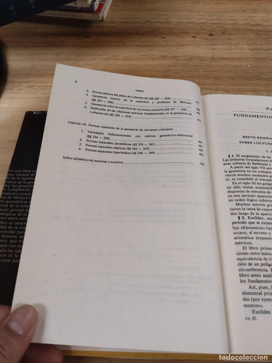 Libros de segunda mano de ciencias: Geometr&iacute;a Superior - N. V. Efimov (Editorial Mir) - Foto 9