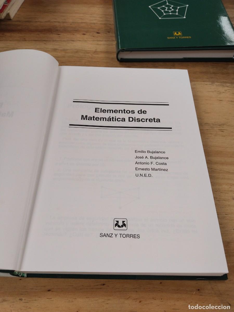 Libros de segunda mano de ciencias: Elementos de Matem&aacute;tica Discreta / Problemas de Matem&aacute;tica Discreta - Bujalance, Costa, Mart&iacute;nez - Foto 5