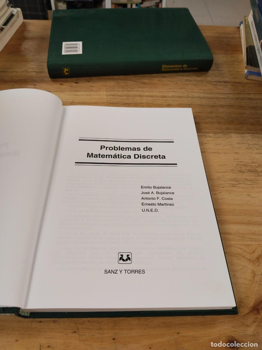 Libros de segunda mano de ciencias: Elementos de Matem&aacute;tica Discreta / Problemas de Matem&aacute;tica Discreta - Bujalance, Costa, Mart&iacute;nez - Foto 16