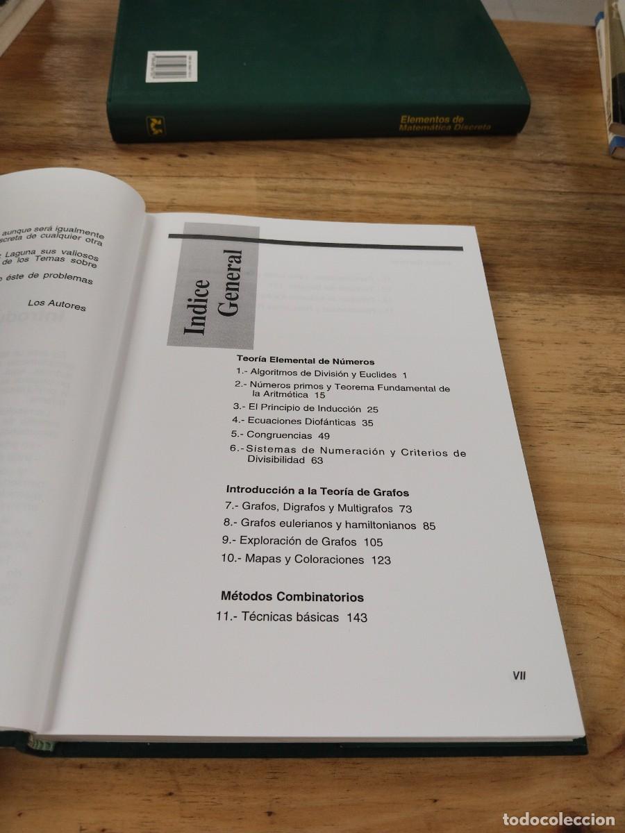 Libros de segunda mano de ciencias: Elementos de Matem&aacute;tica Discreta / Problemas de Matem&aacute;tica Discreta - Bujalance, Costa, Mart&iacute;nez - Foto 18