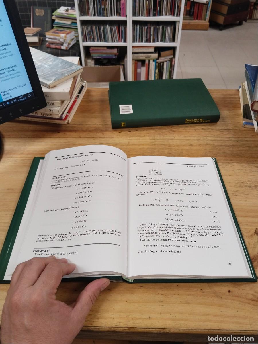 Libros de segunda mano de ciencias: Elementos de Matem&aacute;tica Discreta / Problemas de Matem&aacute;tica Discreta - Bujalance, Costa, Mart&iacute;nez - Foto 20