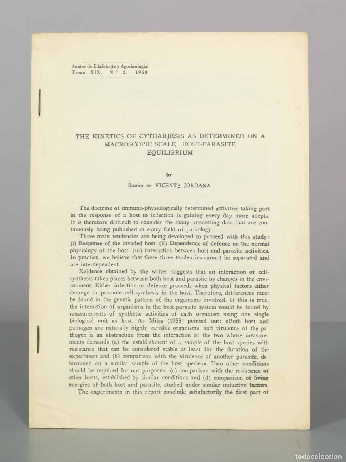 Libros de segunda mano: The Kinetics of Cytoarjesis as Determined on a Macroscopic Scale: Host-Parasite Equilibrium - Rom&aacute;n