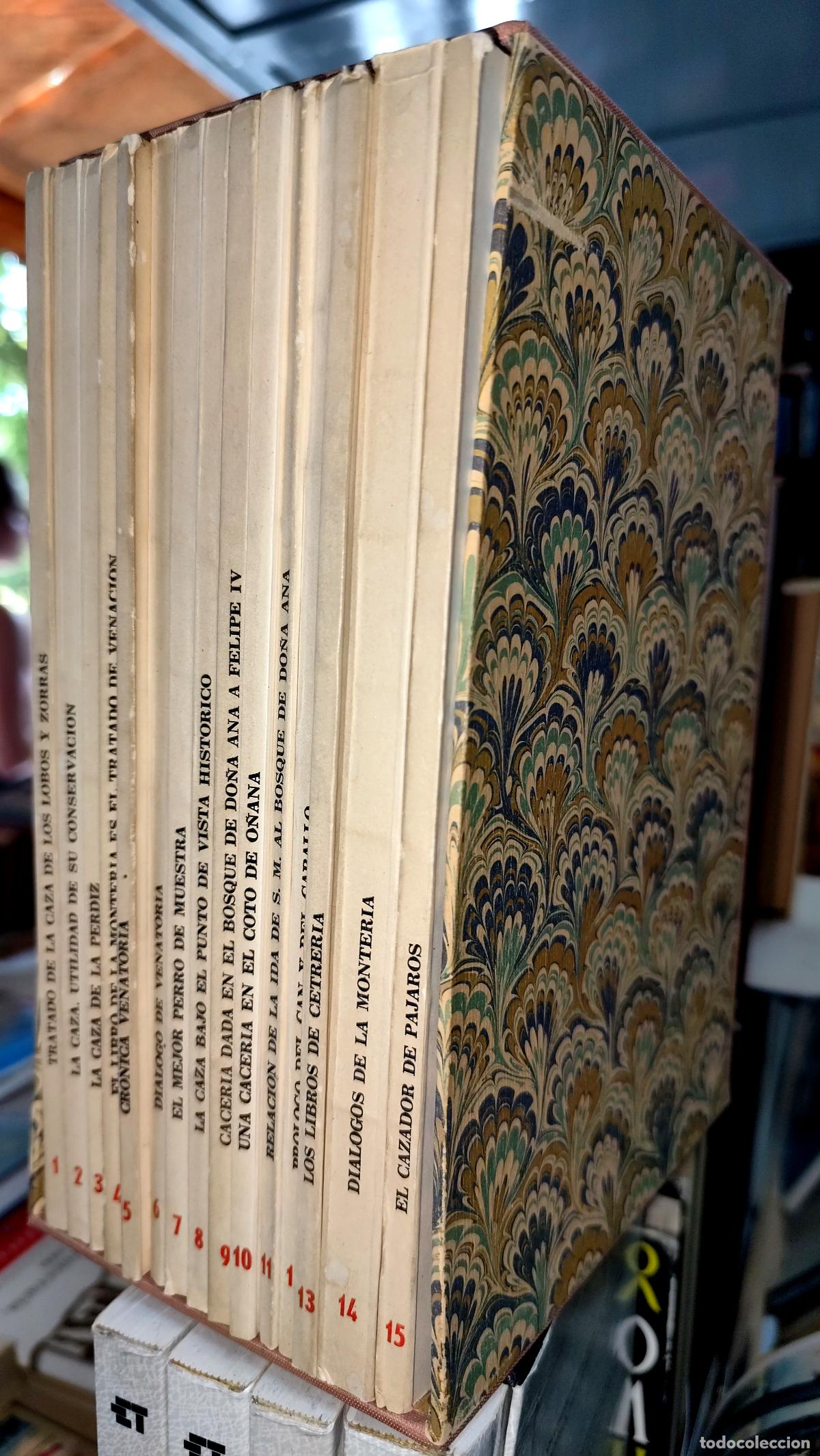 Libros de segunda mano: LIBROS RAROS DE CAZA. CURIOSIDADES BIBLIOGR&Aacute;FICAS DEL SIGLO XIX 15 TOMOS. GUILLERMO BLAZQUEZ EDITOR