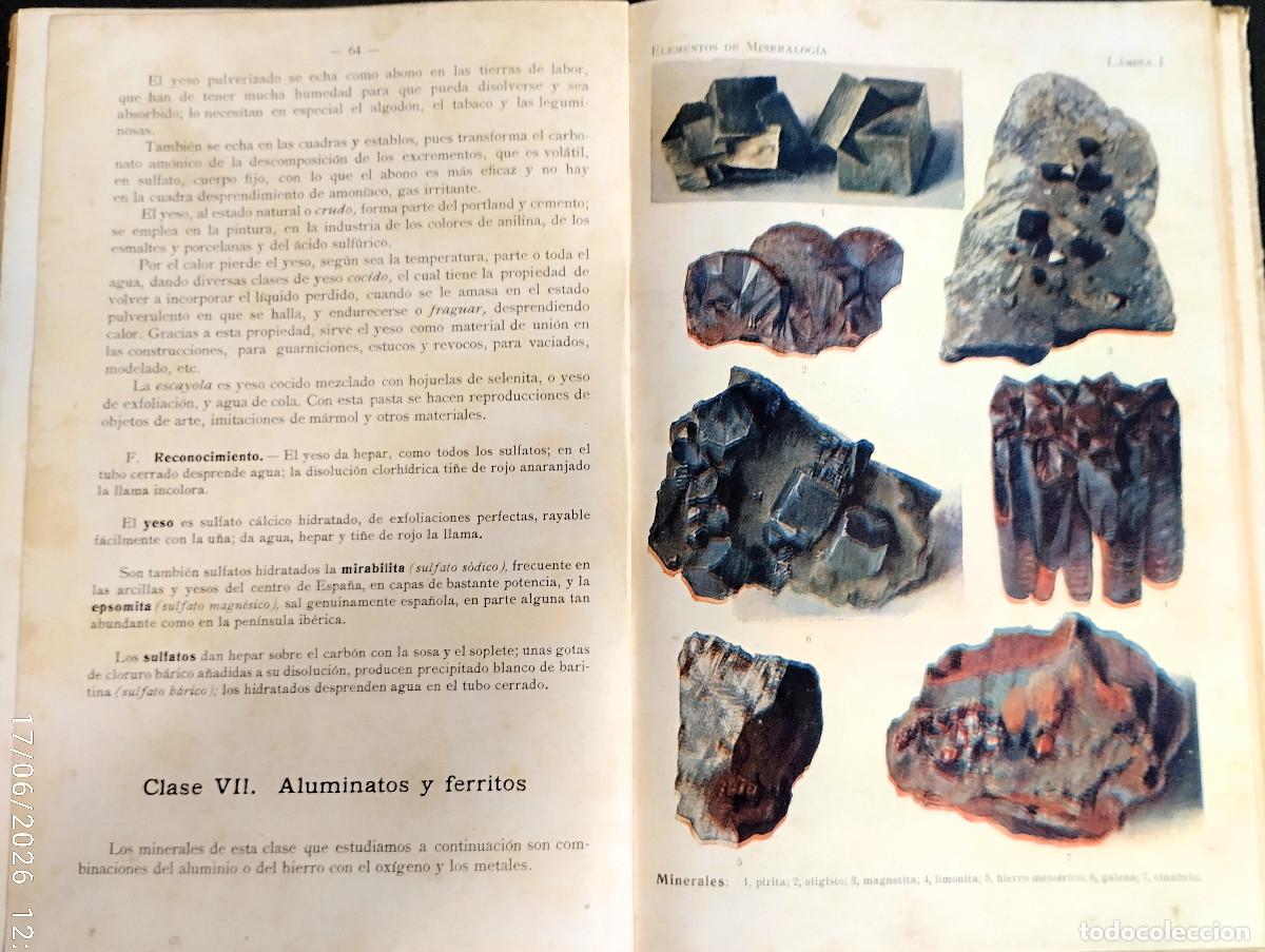 Libros de segunda mano: ELEMENTOS DE MINERALOG&Iacute;A &ndash; SCHMEIL-PARDILLO - Foto 3