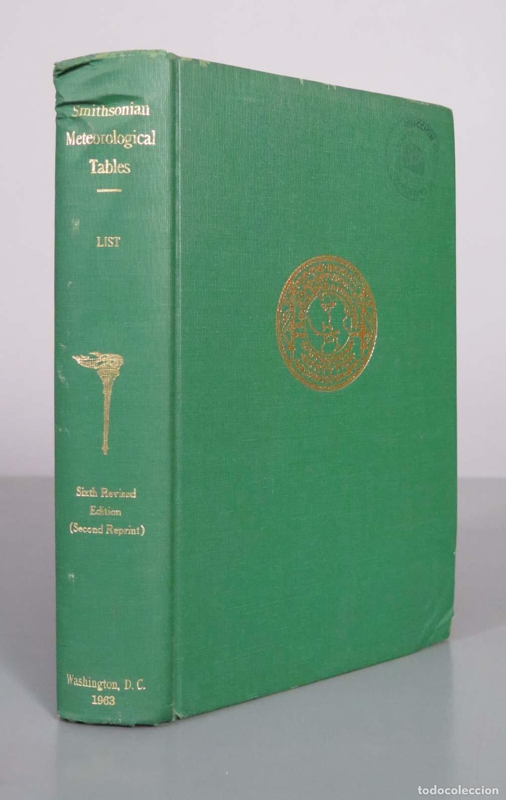Libros de segunda mano: Smithsonian Meteorological Tables - Robert J. List - Smithsonian Institution