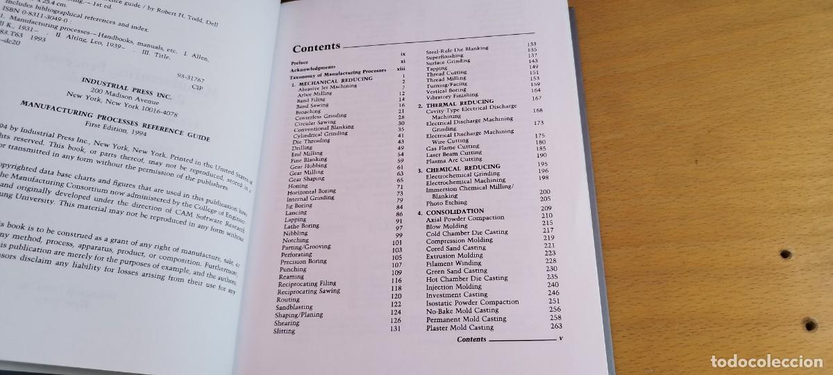Libros de segunda mano de ciencias: MANUFACTURING PROCESSES REFERENCE GUID/ EN INGLES Gu&iacute;a de referencia de procesos de fabricaci&oacute;n - Foto 11