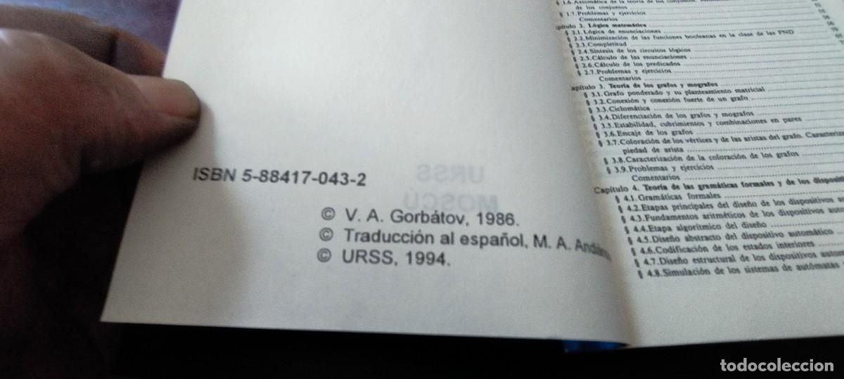 Libros de segunda mano de ciencias: FUNDAMENTOS DE LA MATEMATICA DISCRETA / GORBATOV / ZUX30 - Foto 8